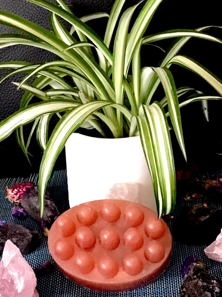 EMBEDED LOOFAH MASSAGE BAR-PINK GRAPEFRUIT