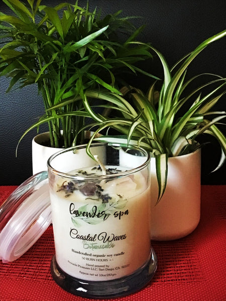 LAVENDER SPA CRYSTAL SOY CANDLE